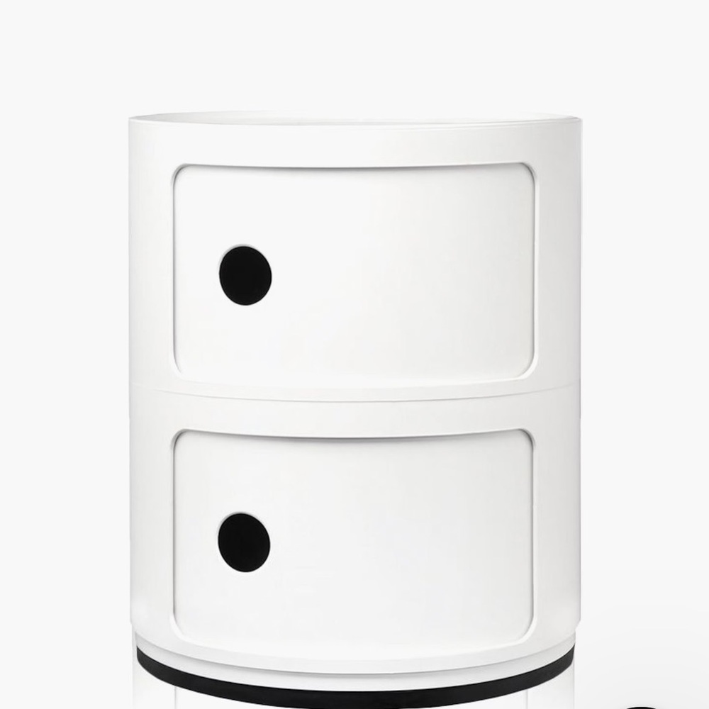 AUTHENTIC Kartell Compinibili Storage Unit, 2 Tier, White
